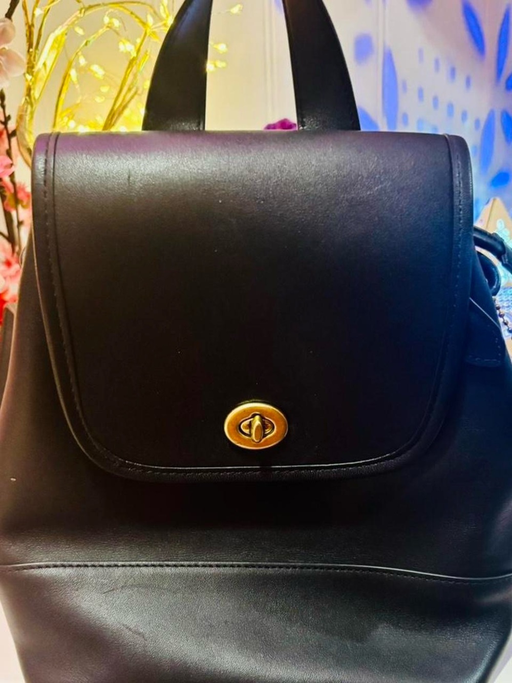 Vintage Coach Leather Daypack Backpack